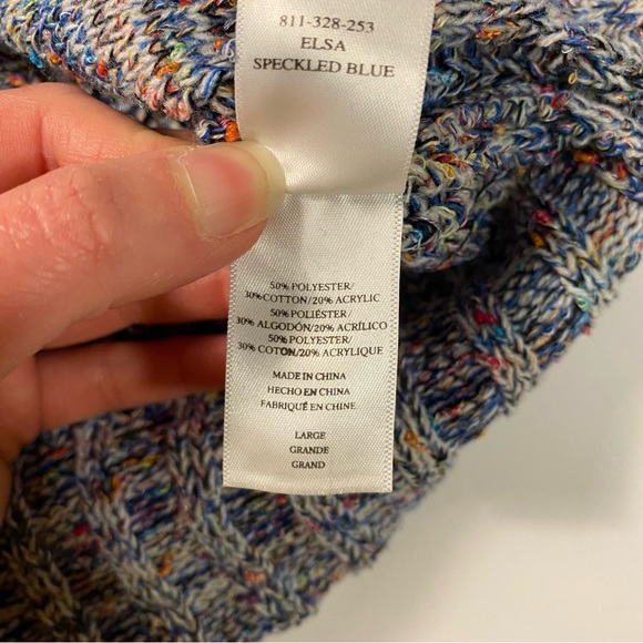 Rails Anthropologie Elsa Speckled Blue Long Sleeve Sweater - Picture 10 of 14